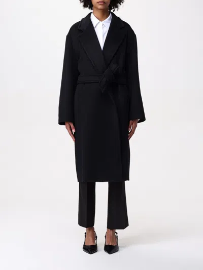 Max Mara Coat  Woman Color Black In Black