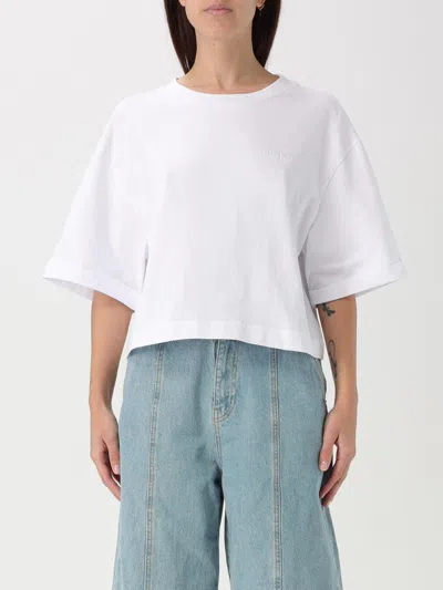 Pinko Woman T-shirt White Size M Cotton, Polyester In White