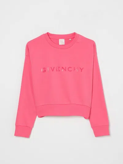 Givenchy Sweatshirt With Print In Raspberry