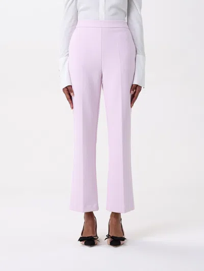 Elisabetta Franchi Tailored Trousers With Back And Side Pockets In Pink