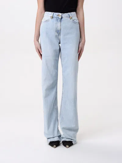 Elisabetta Franchi Woman Jeans Blue Size 29 Cotton, Polyamide, Elastane In Stone Washed