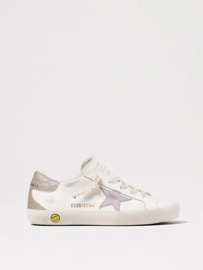 Golden Goose 'super-star' Leather Sneakers Kids In White