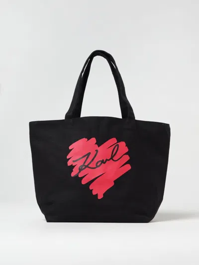 Karl Lagerfeld Tote Bag  Woman Color Black In Black