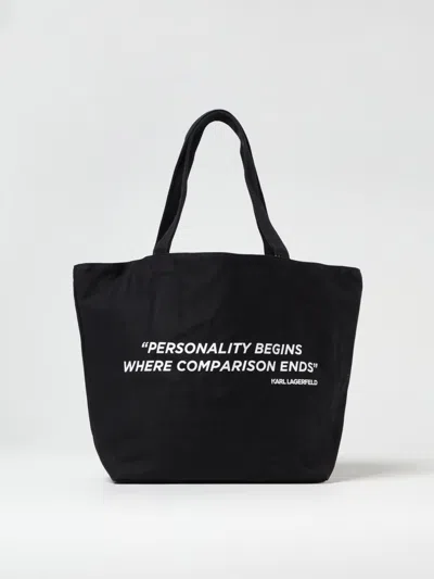 Karl Lagerfeld Tote Bag  Woman Color Black In Black