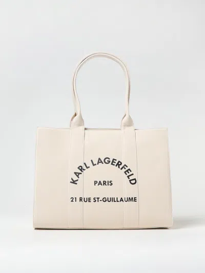 Karl Lagerfeld Tote Bag  Woman Color Beige In Beige