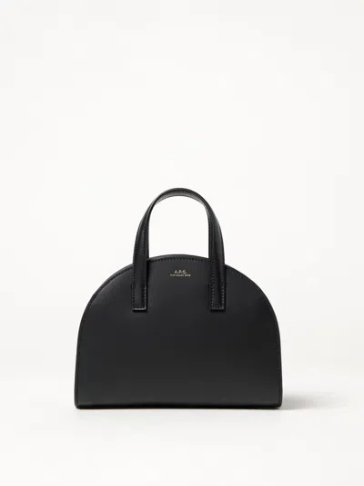 Apc A.p.c. Curved Silhouette Tote Bag In Black