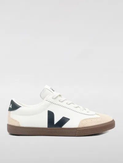 Veja Volley Sneakers - Leather - White In White