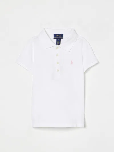 Polo Ralph Lauren Logo Embroidered Short Sleeved Polo Shirt In White