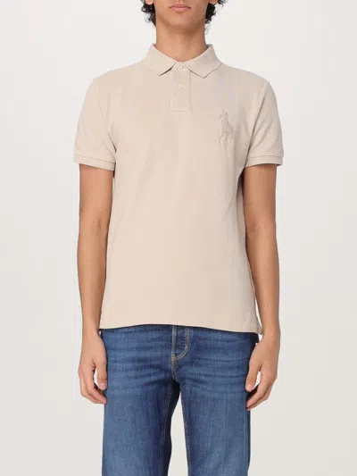 Polo Ralph Lauren Light Grey Custom Slim-fit Polo Shirt In Neutral