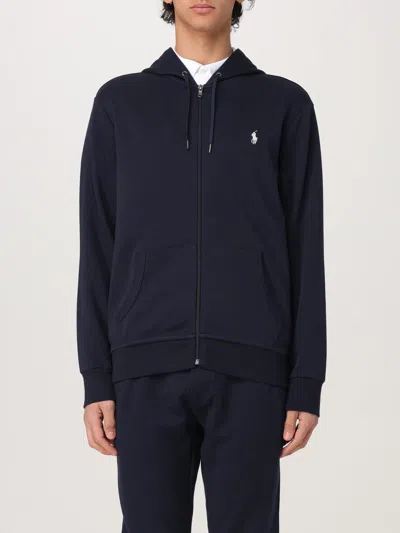 Polo Ralph Lauren Long Sleeve Performance Sweatshirt In Blue