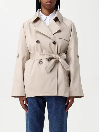 Fay Trench Coat In Technical Poplin In Beige