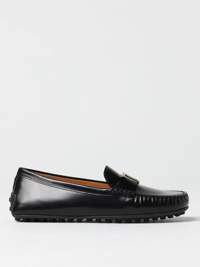 Tod's Women's City Gommino Leather Loafers In Black