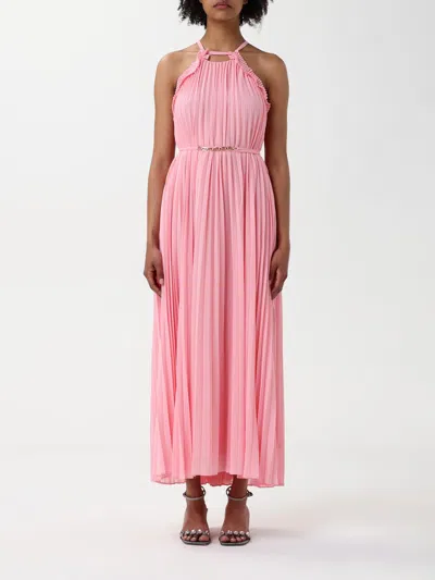 Twinset Twin-set Elegant Polyester Dress Design In Peach