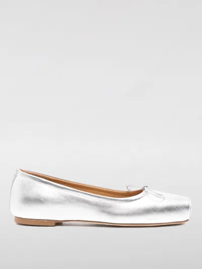 Aeyde Ballet Flat  Woman Color Silver In Silver