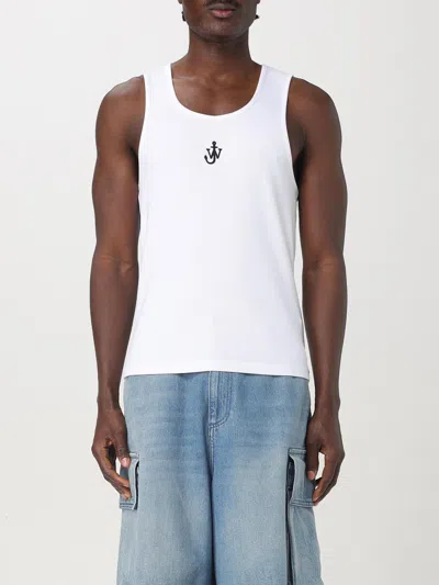 Jw Anderson J. W. Anderson Anchor Logo Tank Top In White