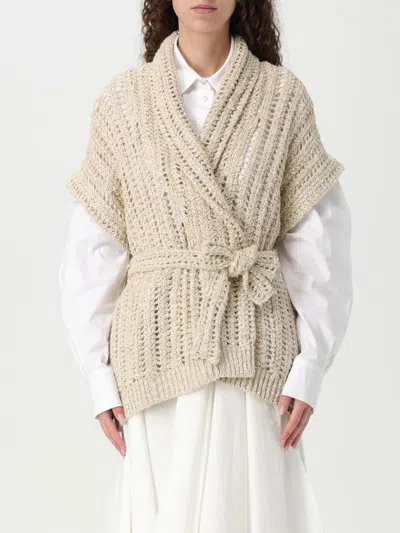 Brunello Cucinelli Sweater  Woman Color Beige In Beige