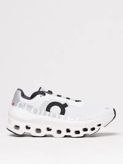 On -running Womens All White F Cloudmster Cushied Chunky-soled Mesh Low-top Trainers In White