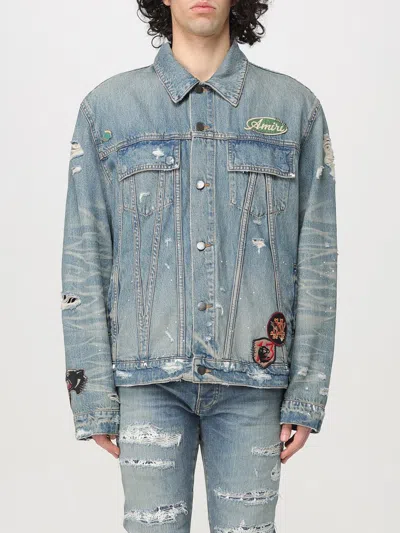 Amiri Vintage Pegasus Trucker Jacket In Blue