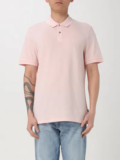 Hugo Boss Button-placket Polo Shirt In Pink