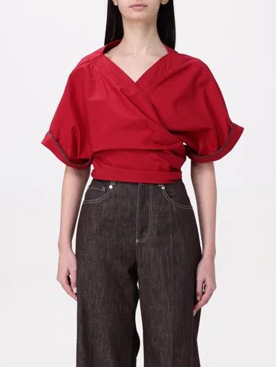 Brunello Cucinelli Top In Red