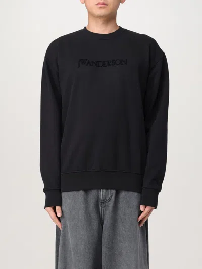 Jw Anderson J. W. Anderson Black Sweatshirt With Unique Embroidery In Black