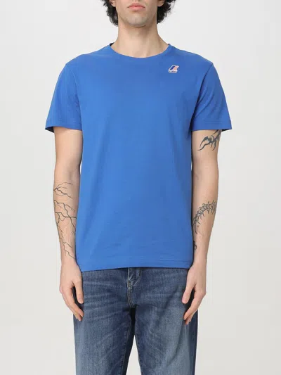 K-way Edouard Cotton Crew-neck T-shirt In Blue 2