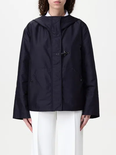 Fay Blue Waterproof Parka Jacket In Blue