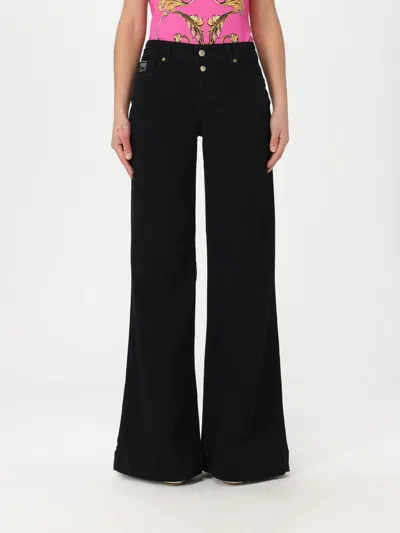 Versace Jeans Couture Jeans  Woman Color Black In Black