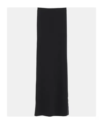Jacquemus Women's Peplo Long Skirt In Black