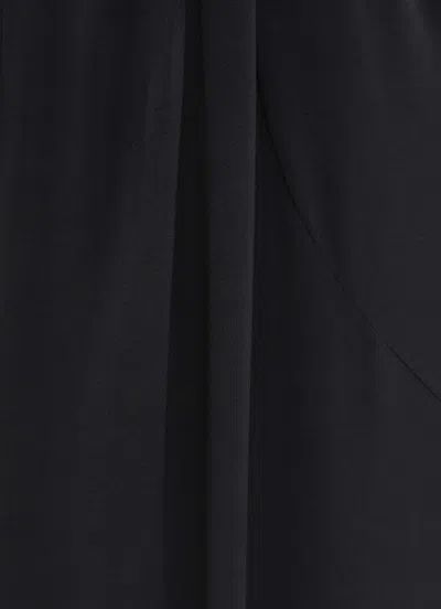 Jacquemus Women's Peplo Long Skirt In Black