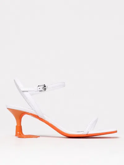 Moschino Heeled Sandal  Couture Woman Color White In White