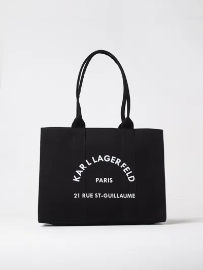 Karl Lagerfeld Tote Bag  Woman Color Black In Black