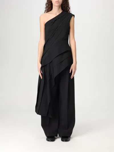 Bottega Veneta Top In Viscosa Stretch Nera Donna In Black