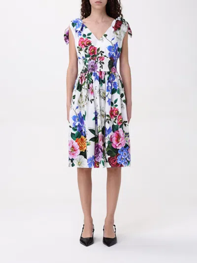 Dolce & Gabbana Cotton Corset Top In Multi