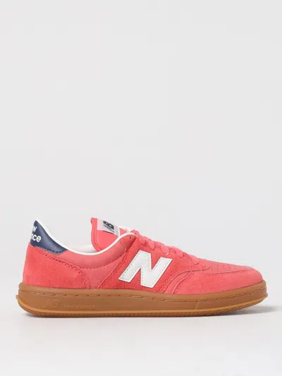 New Balance Perforated Toebox Sneakers With Contrast Heel Tab In Red