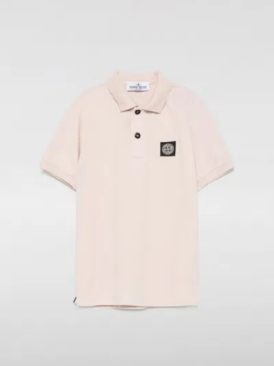 Stone Island Polo Shirt In Pink