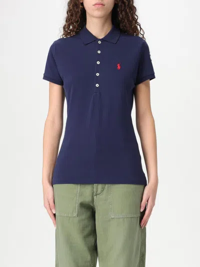 Polo Ralph Lauren Julie Slim Polo In Blue