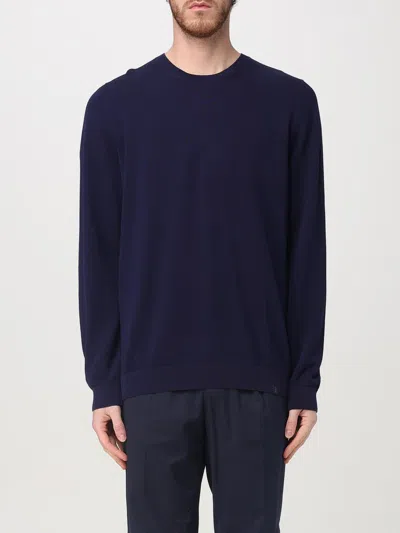 Fay Crew-neck Sweater In Ink