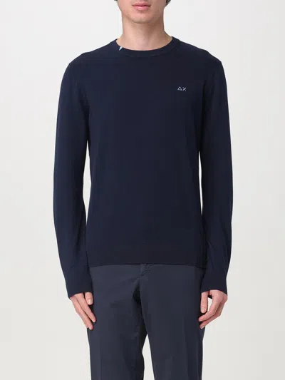 Sun 68 Sweater Sun68 Men Color Navy In Navy