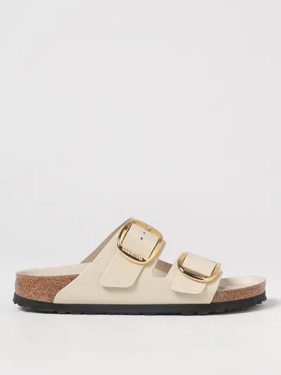 Birkenstock Flat Sandals  Woman Color White In Ecru