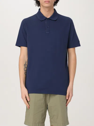 Paul & Shark Men Blue Short Sleeves Solid Polo, 4xl Luxury Polos For Men Darveys In Blue