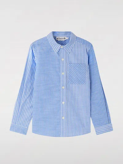 Bonpoint Light Blue Tango Striped Shirt In Blue