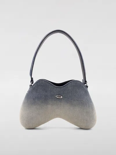 Diesel Shoulder Bag In Solarised Denim In Multi