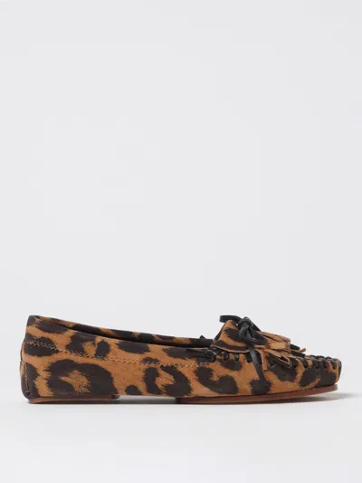Paris Texas Leopard Print Indiana Loafers In Brown