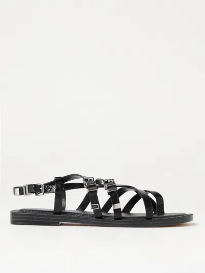 Michael Kors Darrington Black Flat Sandal In Black
