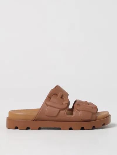 Camper Brutus Slide Sandal In Brown, Women's At Urban Outfitters