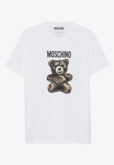 Moschino Teddy Bear T-shirt In White