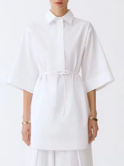 Fabiana Filippi Diamond Thread Tunic In White