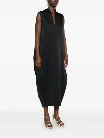 Khaite Blanche Dress In Black