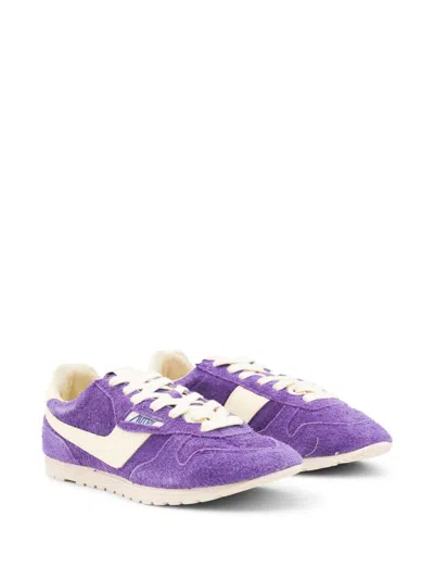 Autry Low Suede Windspin Sneaker In Purple